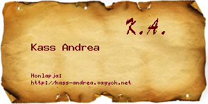 Kass Andrea névjegykártya